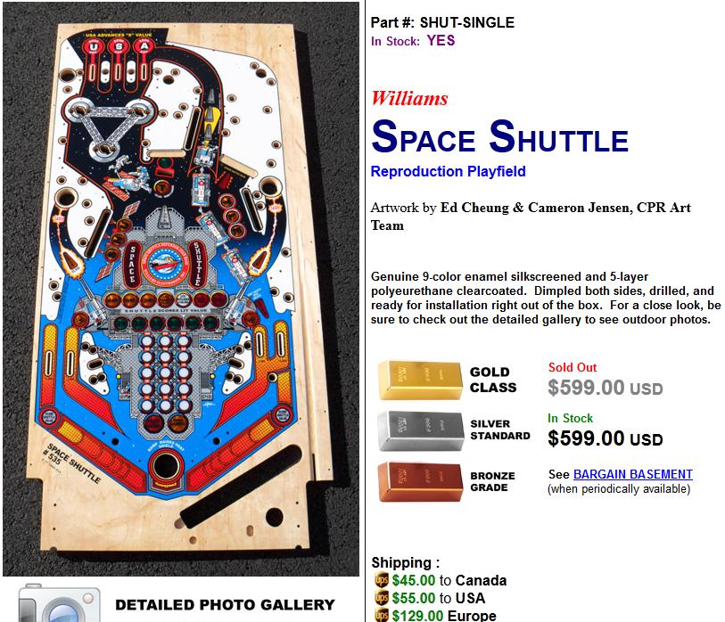 CPR webpage on Space Shuttle playfield